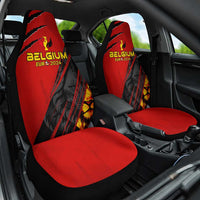 Belgium Football 2024 Car Seat Cover Trophy Wing Style - Wonder Print Shop
