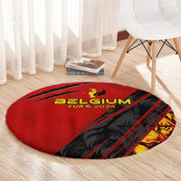 Belgium Football 2024 Round Carpet Trophy Wing Style