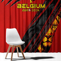 Belgium Football 2024 Window Curtain Trophy Wing Style - Wonder Print Shop