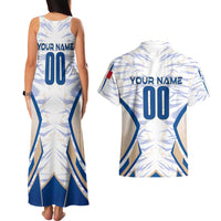 Personalized France Football 2024 Couples Matching Tank Maxi Dress and Hawaiian Shirt Trophy Wing Style - Wonder Print Shop