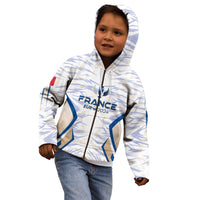 Personalized France Football 2024 Kid Hoodie Trophy Wing Style - Wonder Print Shop