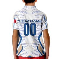 Personalized France Football 2024 Kid Polo Shirt Trophy Wing Style - Wonder Print Shop