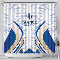 France Football 2024 Shower Curtain Trophy Wing Style