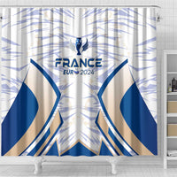 France Football 2024 Shower Curtain Trophy Wing Style