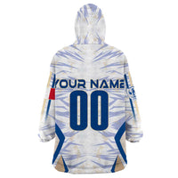 Personalized France Football 2024 Wearable Blanket Hoodie Trophy Wing Style - Wonder Print Shop