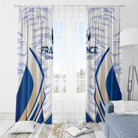 France Football 2024 Window Curtain Trophy Wing Style - Wonder Print Shop