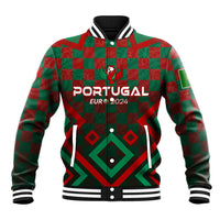 Personalized Portugal Football 2024 Baseball Jacket Trophy Wing Style - Wonder Print Shop