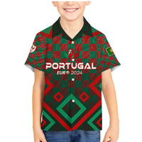 Personalized Portugal Football 2024 Family Matching Mermaid Dress and Hawaiian Shirt Trophy Wing Style - Wonder Print Shop