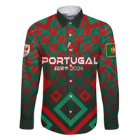 Personalized Portugal Football 2024 Family Matching Tank Maxi Dress and Hawaiian Shirt Trophy Wing Style - Wonder Print Shop