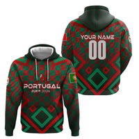 Personalized Portugal Football 2024 Hoodie Trophy Wing Style - Wonder Print Shop