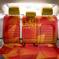 Spain Football 2024 Back Car Seat Cover Trophy Wing Style - Wonder Print Shop