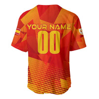 Personalized Spain Football 2024 Baseball Jersey Trophy Wing Style - Wonder Print Shop
