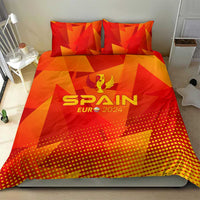 Spain Football 2024 Bedding Set Trophy Wing Style - Wonder Print Shop