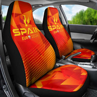 Spain Football 2024 Car Seat Cover Trophy Wing Style - Wonder Print Shop