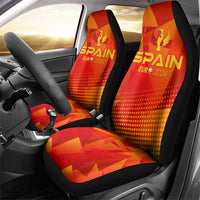 Spain Football 2024 Car Seat Cover Trophy Wing Style - Wonder Print Shop