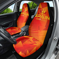 Spain Football 2024 Car Seat Cover Trophy Wing Style - Wonder Print Shop