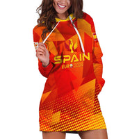 Personalized Spain Football 2024 Hoodie Dress Trophy Wing Style - Wonder Print Shop