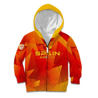 Personalized Spain Football 2024 Kid Hoodie Trophy Wing Style - Wonder Print Shop