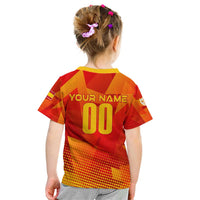 Personalized Spain Football 2024 Kid T Shirt Trophy Wing Style - Wonder Print Shop