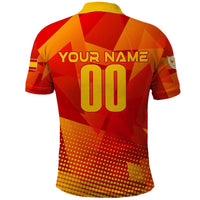 Personalized Spain Football 2024 Polo Shirt Trophy Wing Style - Wonder Print Shop