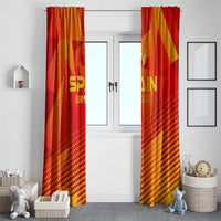 Spain Football 2024 Window Curtain Trophy Wing Style - Wonder Print Shop