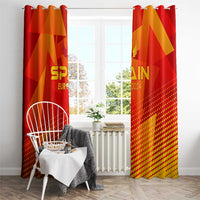 Spain Football 2024 Window Curtain Trophy Wing Style - Wonder Print Shop