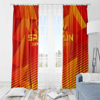 Spain Football 2024 Window Curtain Trophy Wing Style - Wonder Print Shop