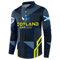 Personalized Scotland Football 2024 Button Sweatshirt Trophy Wing Style - Wonder Print Shop