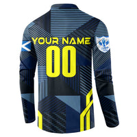 Personalized Scotland Football 2024 Button Sweatshirt Trophy Wing Style - Wonder Print Shop