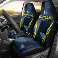 Scotland Football 2024 Car Seat Cover Trophy Wing Style - Wonder Print Shop