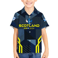Personalized Scotland Football 2024 Family Matching Puletasi and Hawaiian Shirt Trophy Wing Style - Wonder Print Shop