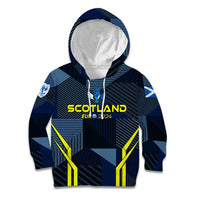 Personalized Scotland Football 2024 Kid Hoodie Trophy Wing Style - Wonder Print Shop