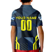 Personalized Scotland Football 2024 Kid Polo Shirt Trophy Wing Style - Wonder Print Shop