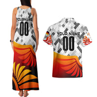 Personalized Germany Football 2024 Couples Matching Tank Maxi Dress and Hawaiian Shirt Trophy Wing Style - Wonder Print Shop