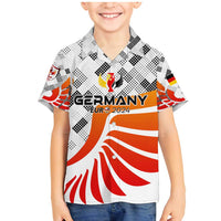 Personalized Germany Football 2024 Family Matching Mermaid Dress and Hawaiian Shirt Trophy Wing Style - Wonder Print Shop