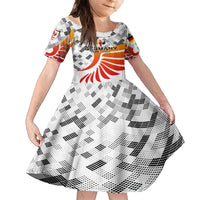 Personalized Germany Football 2024 Family Matching Off The Shoulder Long Sleeve Dress and Hawaiian Shirt Trophy Wing Style - Wonder Print Shop