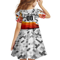 Personalized Germany Football 2024 Family Matching Off The Shoulder Long Sleeve Dress and Hawaiian Shirt Trophy Wing Style - Wonder Print Shop