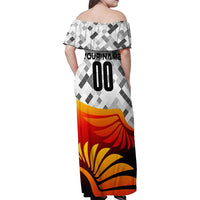 Personalized Germany Football 2024 Family Matching Off Shoulder Maxi Dress and Hawaiian Shirt Trophy Wing Style - Wonder Print Shop