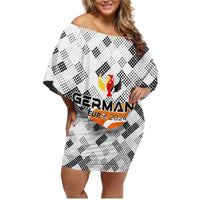 Personalized Germany Football 2024 Family Matching Off Shoulder Short Dress and Hawaiian Shirt Trophy Wing Style - Wonder Print Shop