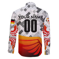 Personalized Germany Football 2024 Family Matching Short Sleeve Bodycon Dress and Hawaiian Shirt Trophy Wing Style - Wonder Print Shop