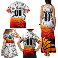 Personalized Germany Football 2024 Family Matching Tank Maxi Dress and Hawaiian Shirt Trophy Wing Style - Wonder Print Shop