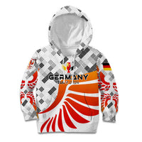 Personalized Germany Football 2024 Kid Hoodie Trophy Wing Style - Wonder Print Shop
