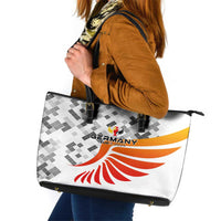 Germany Football 2024 Leather Tote Bag Trophy Wing Style - Wonder Print Shop