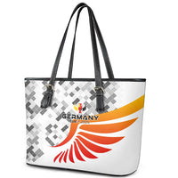Germany Football 2024 Leather Tote Bag Trophy Wing Style - Wonder Print Shop