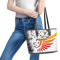 Germany Football 2024 Leather Tote Bag Trophy Wing Style - Wonder Print Shop