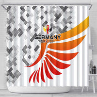 Germany Football 2024 Shower Curtain Trophy Wing Style
