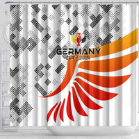 Germany Football 2024 Shower Curtain Trophy Wing Style