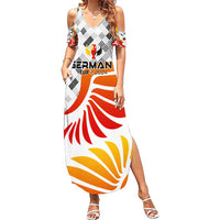 Personalized Germany Football 2024 Summer Maxi Dress Trophy Wing Style - Wonder Print Shop