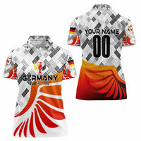 Personalized Germany Football 2024 Women Polo Shirt Trophy Wing Style - Wonder Print Shop