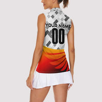 Personalized Germany Football 2024 Women Sleeveless Polo Shirt Trophy Wing Style - Wonder Print Shop